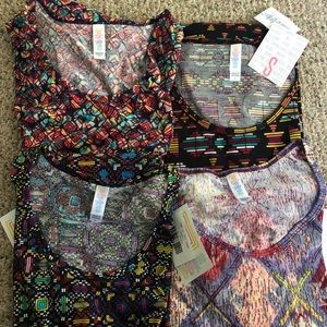 4 long sleeve LuLaroe shirts NWT